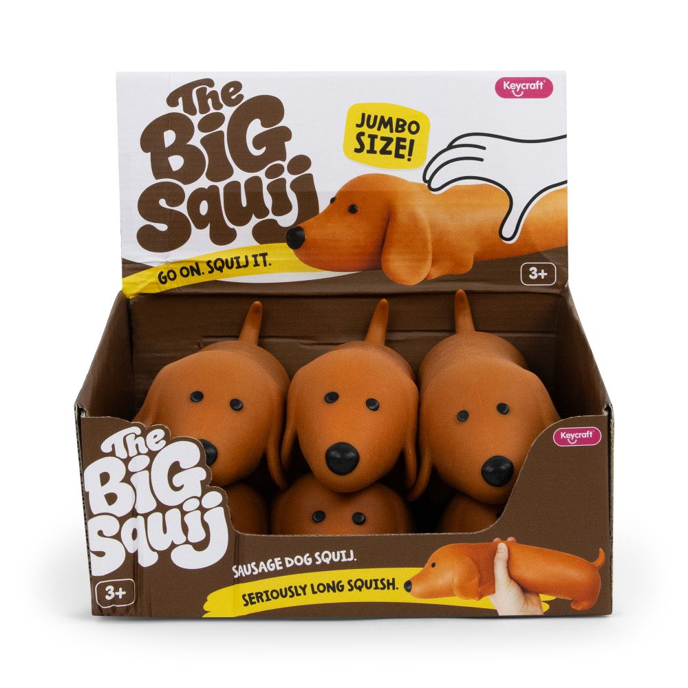 🌭🐶 The Big Squij Dachshund | Jumbo Slow-Rise Sensory Stress Relief Squishy ✨