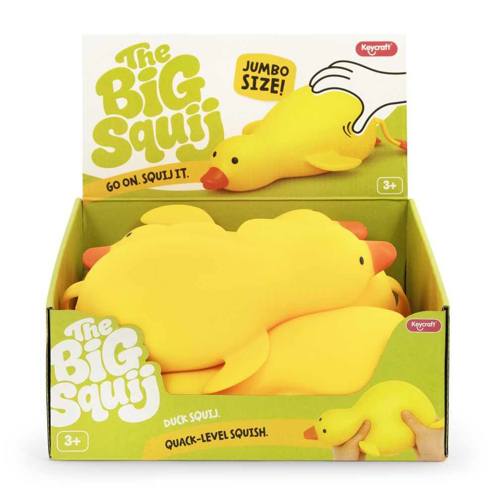 🦆💛 The Big Squij Duck | Jumbo Slow-Rise Sensory Stress Relief Squishy ✨