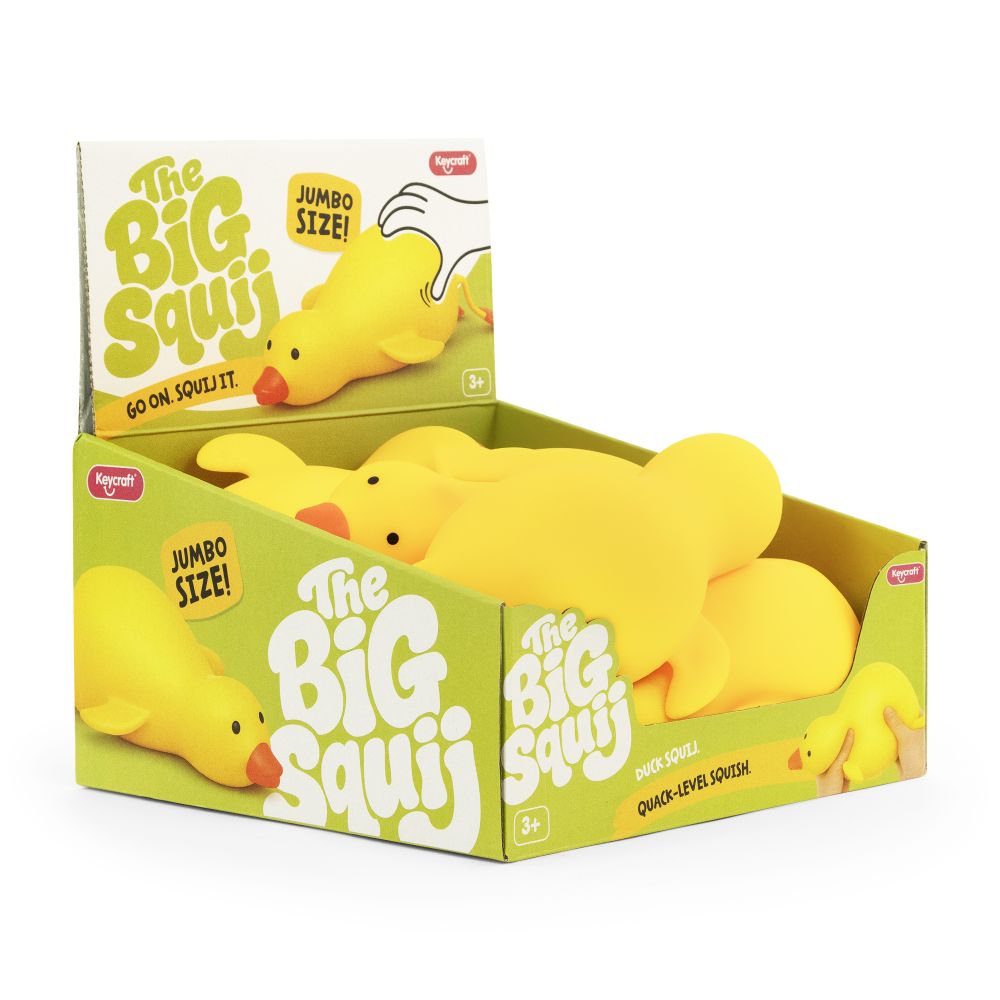 🦆💛 The Big Squij Duck | Jumbo Slow-Rise Sensory Stress Relief Squishy ✨
