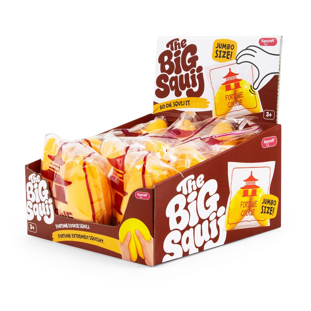 🥠💛 The Big Squij Fortune Cookie | Jumbo Slow-Rise Sensory Stress Relief Squishy ✨
