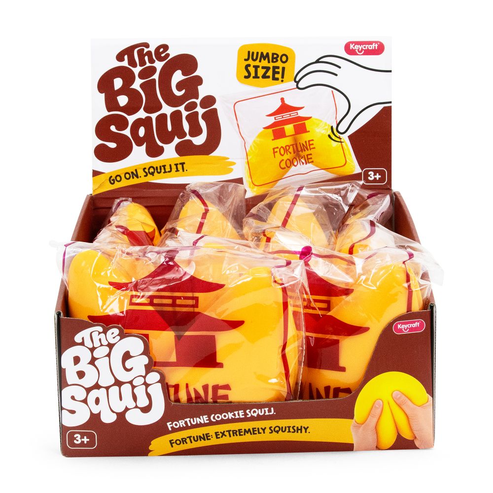 🥠💛 The Big Squij Fortune Cookie | Jumbo Slow-Rise Sensory Stress Relief Squishy ✨