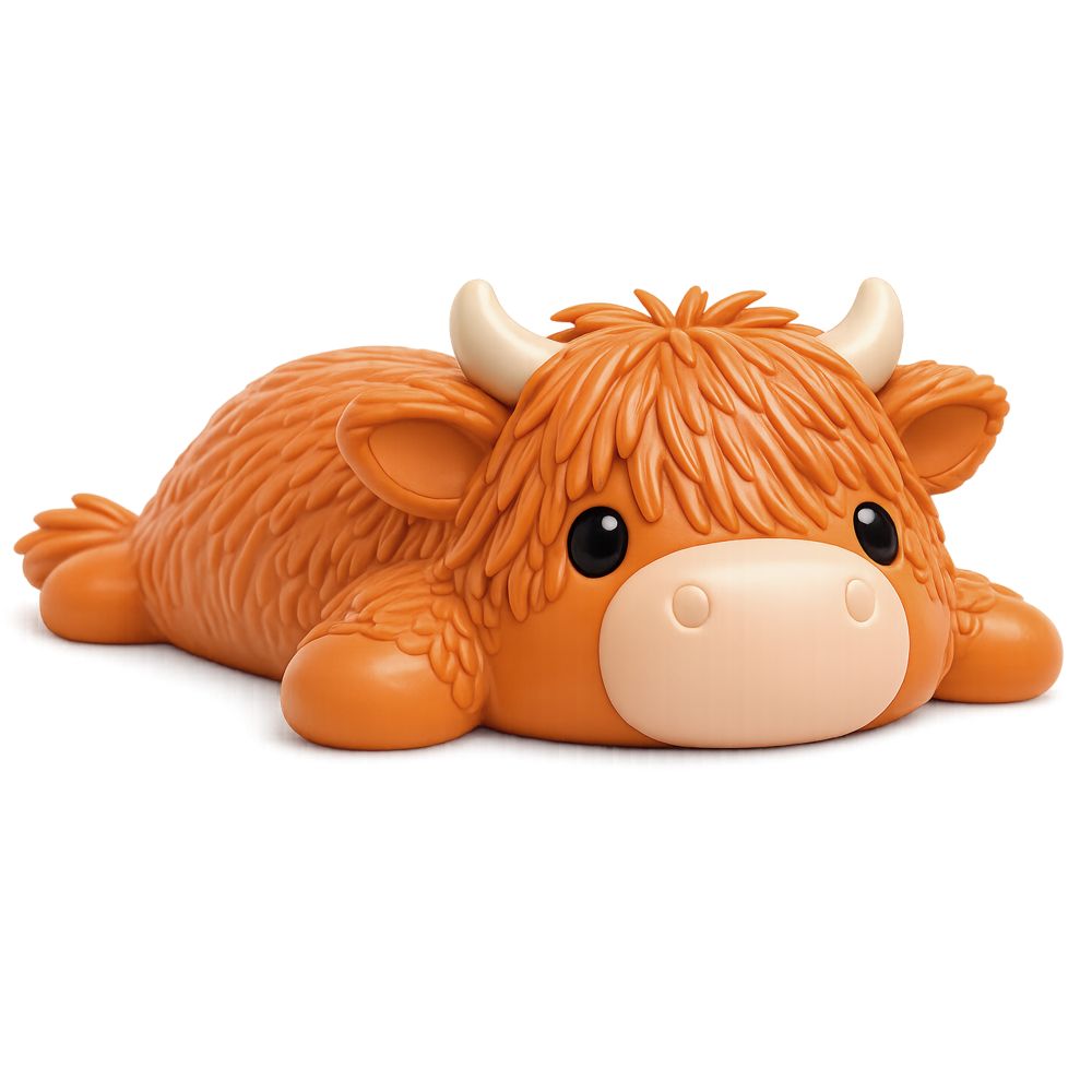 🐮🤎 The Big Squij Highland Cow | Jumbo Slow-Rise Sensory Stress Relief Squishy ✨