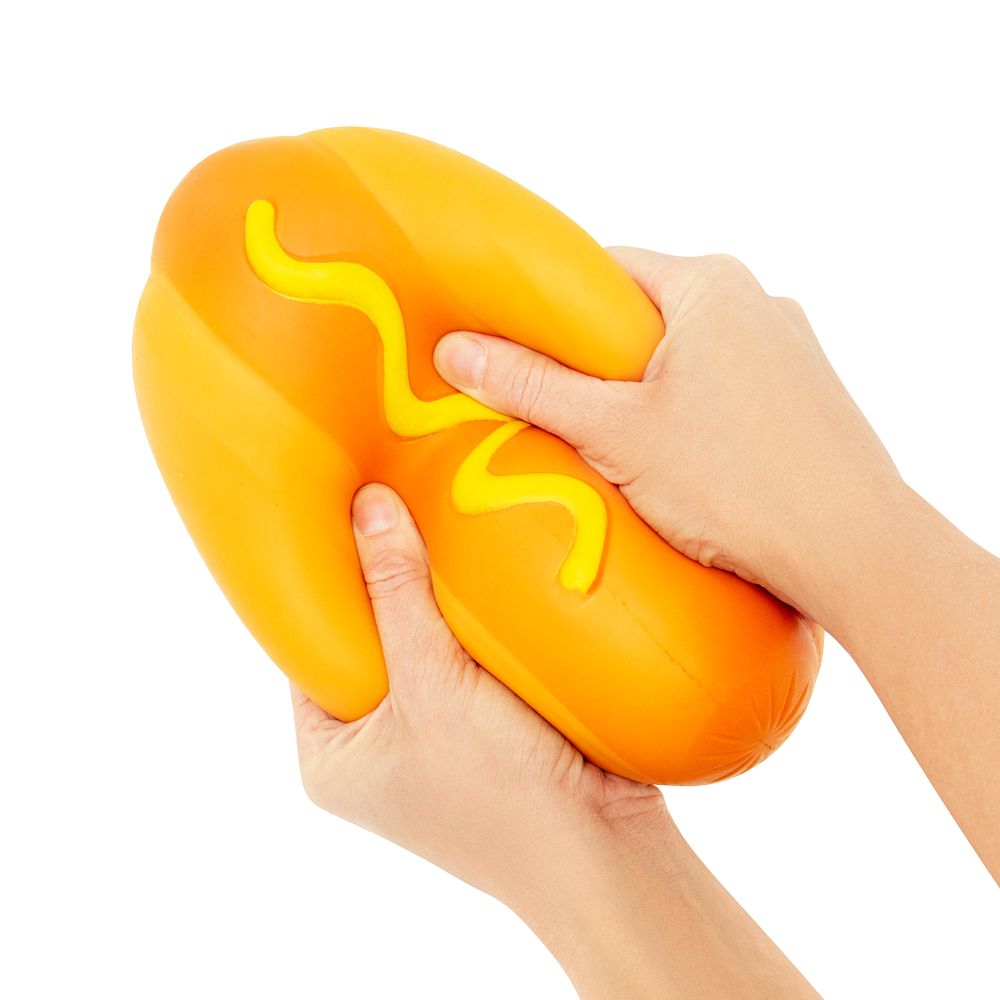 🌭❤️ The Big Squij Hot Dog | Jumbo Slow-Rise Sensory Stress Relief Squishy ✨