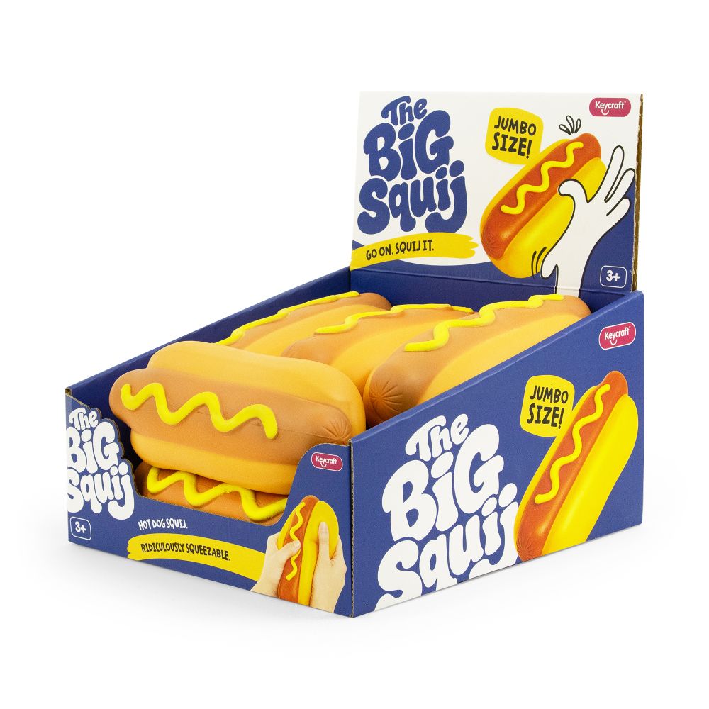 🌭❤️ The Big Squij Hot Dog | Jumbo Slow-Rise Sensory Stress Relief Squishy ✨