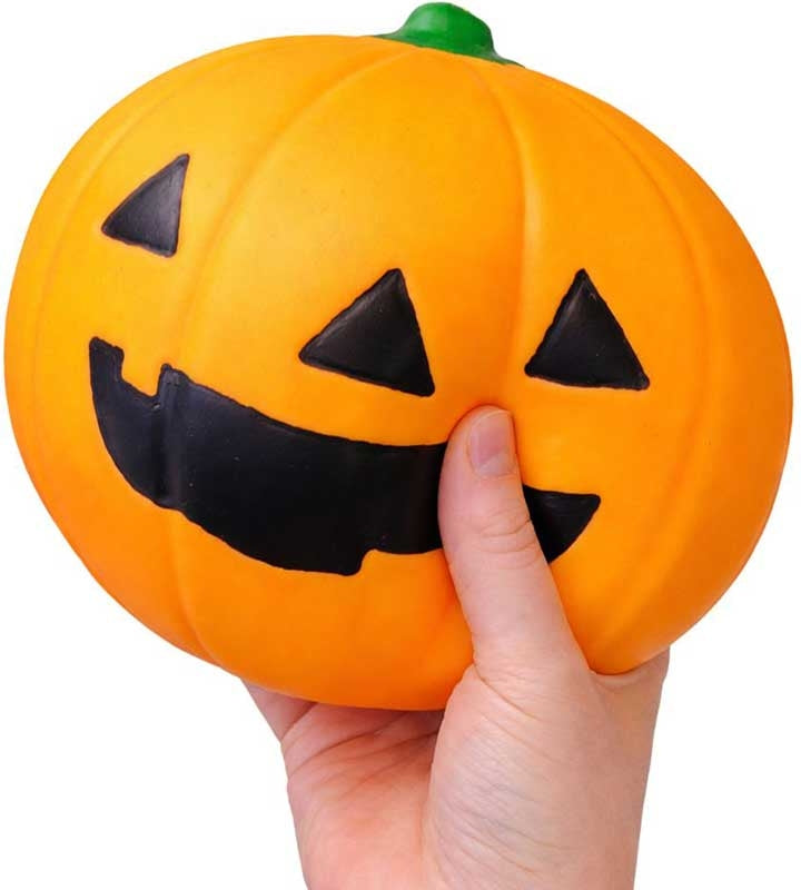 🎃🧡 The Big Squij Pumpkin | Jumbo Slow-Rise Halloween Sensory Stress Relief Squishy ✨