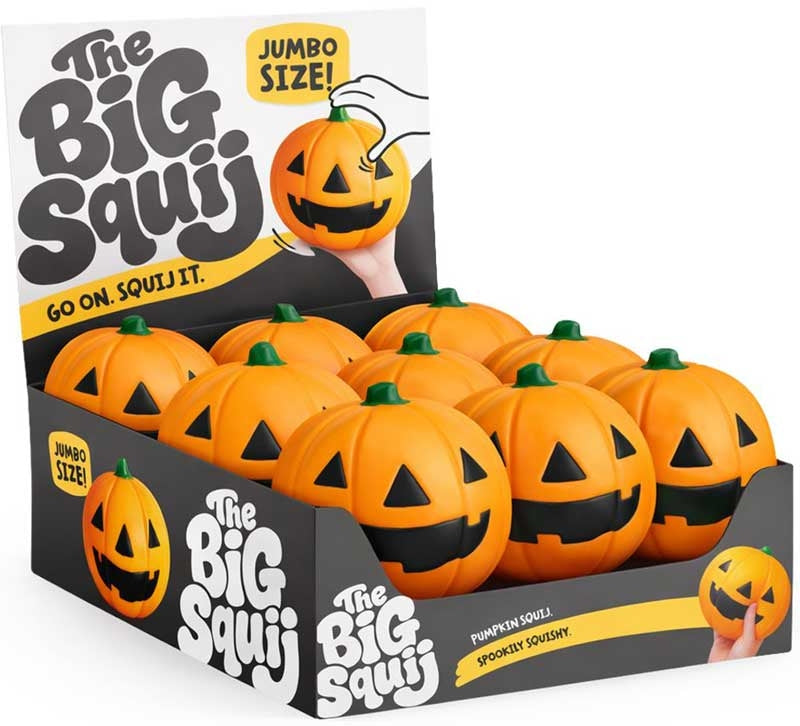 🎃🧡 The Big Squij Pumpkin | Jumbo Slow-Rise Halloween Sensory Stress Relief Squishy ✨
