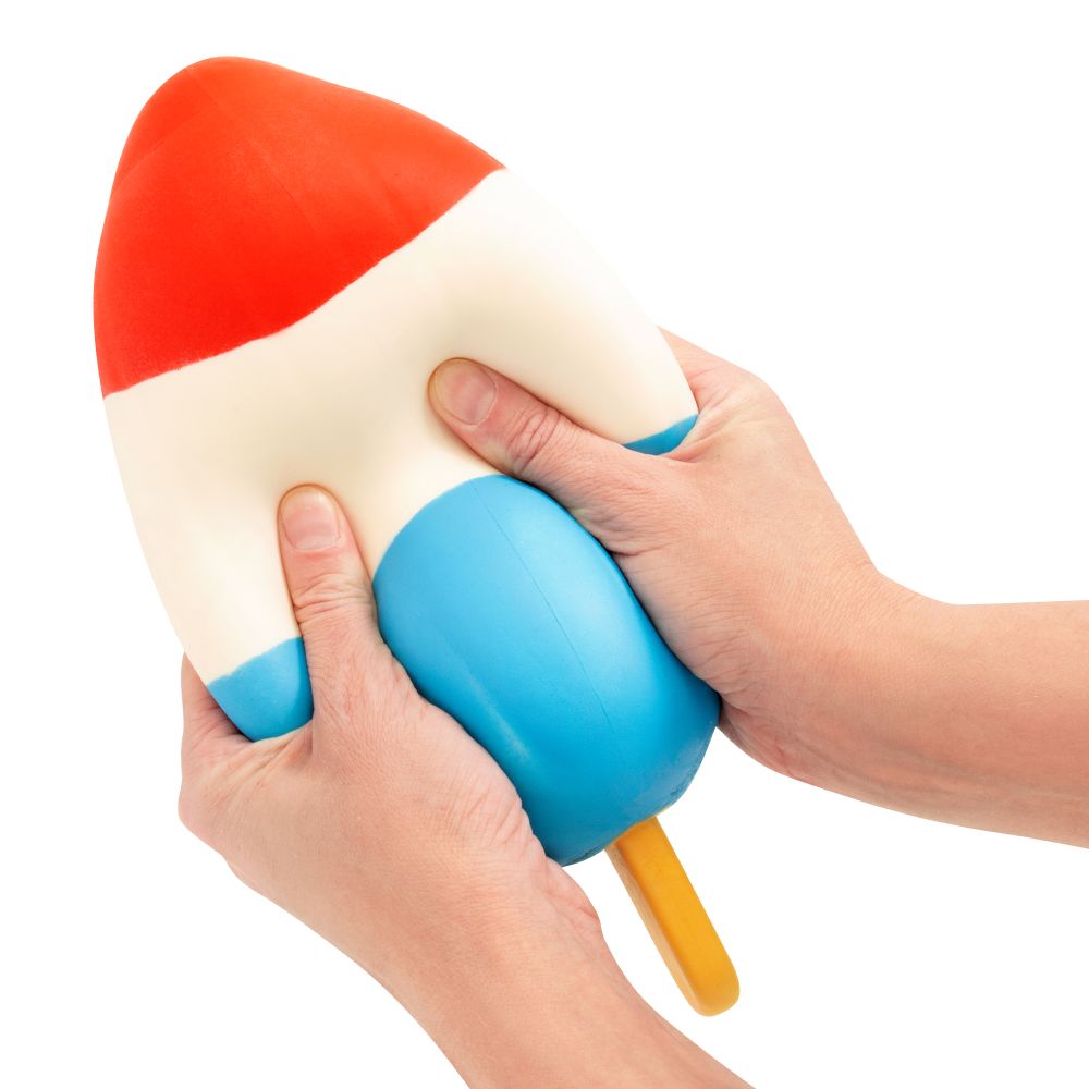 🚀🍧 The Big Squij Rocket Pop | Jumbo Red, White & Blue Slow-Rise Sensory Squishy ✨