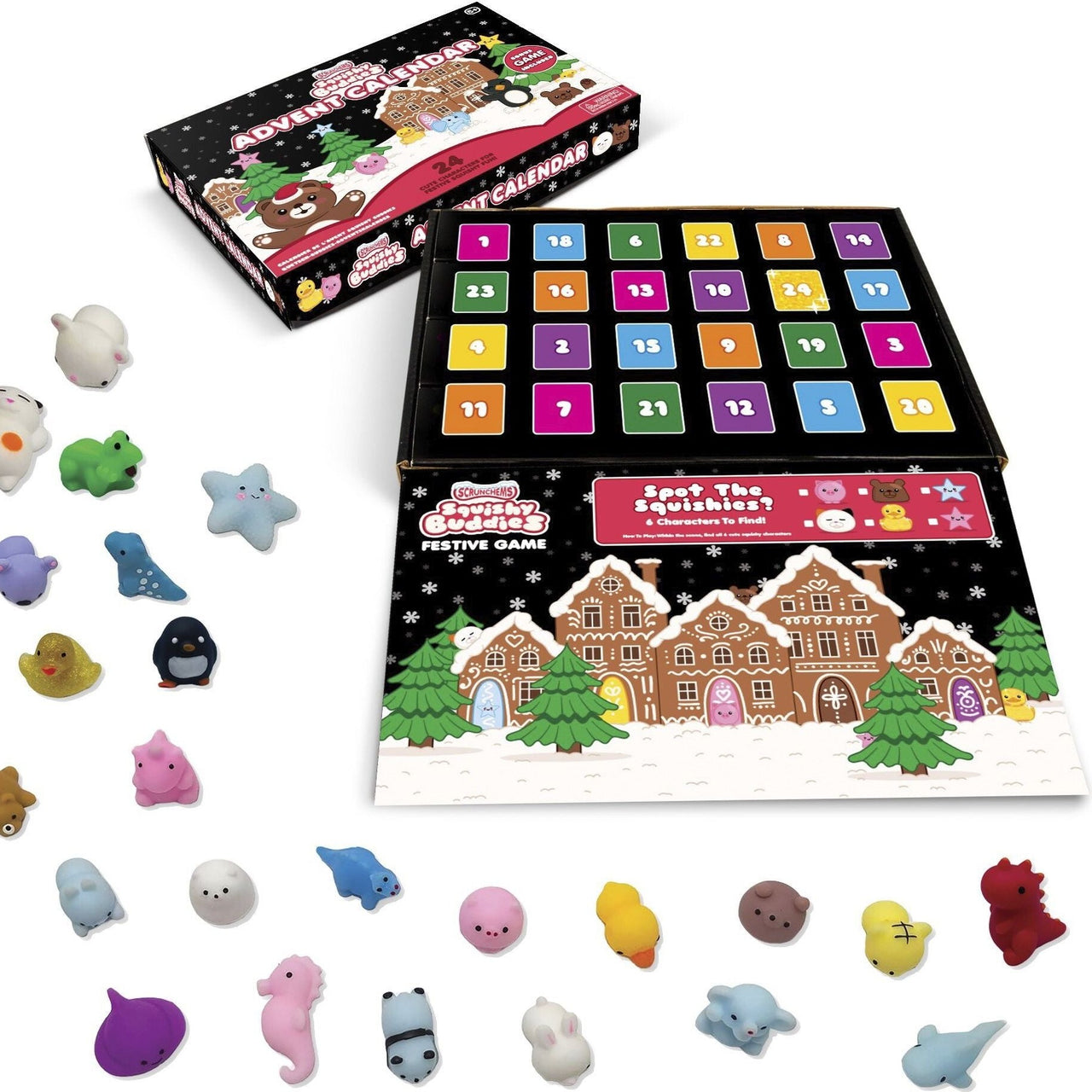🎄🎁 Scrunchems Squishy Buddies Advent Calendar | 24 Squishy Sensory Toys ✨