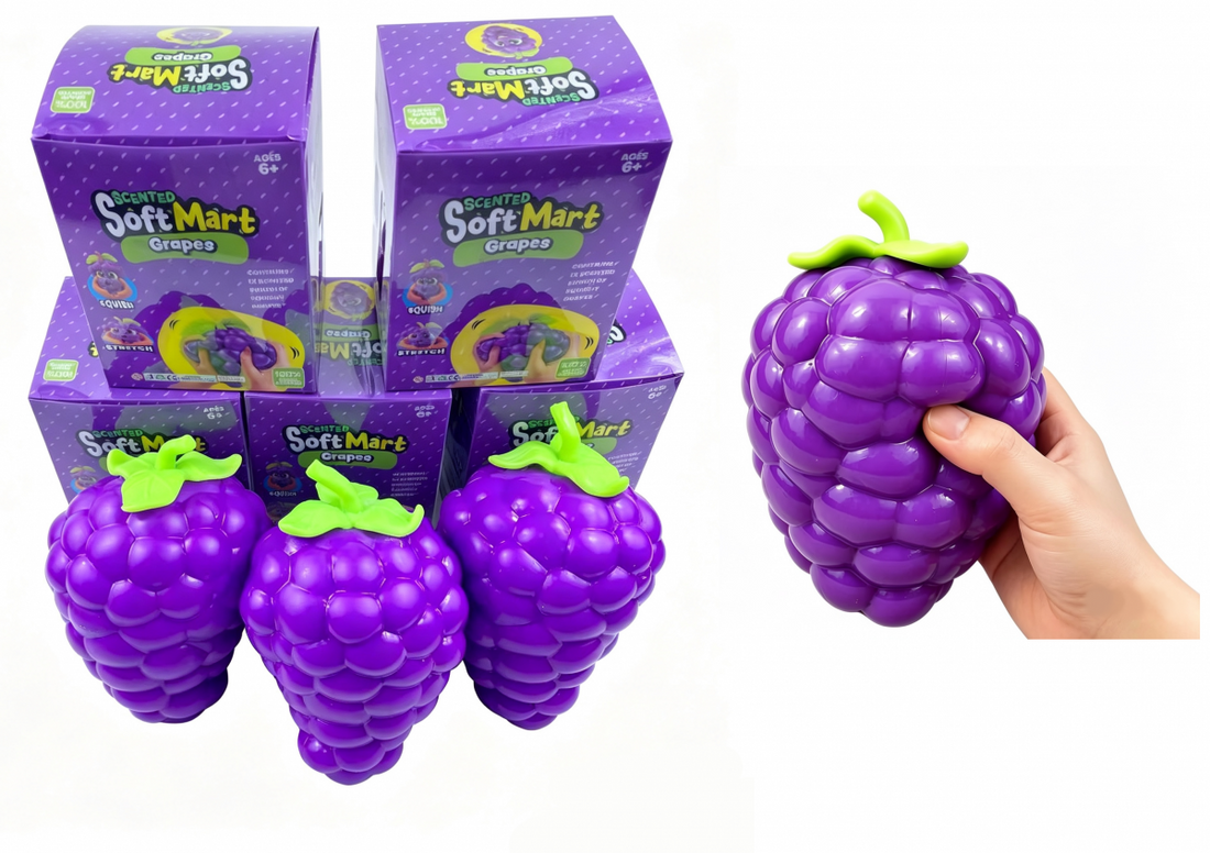 🍇💜 Jumbo Grape Squishy | Super Slow Rising Sensory Stress Relief Fidget Toy ✨