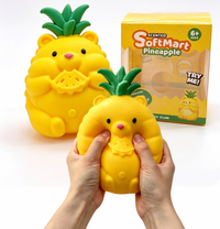🍍💛 Jumbo Pineapple Squishy | Super Slow Rising Sensory Stress Relief Fidget Toy ✨