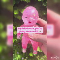 🩷✨ Pink Glitter Squishy Baby – Sparkly Sensory Fidget Toy ✨🩷