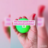 💚🟢 Neon Super Squish Ball | Green Stress Relief Sensory Fidget Toy ✨