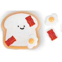 🍞🥓 Scrunchems Sticky Squishy Tic-Tac Toast | Interactive Breakfast Sensory Fidget Toy ✨